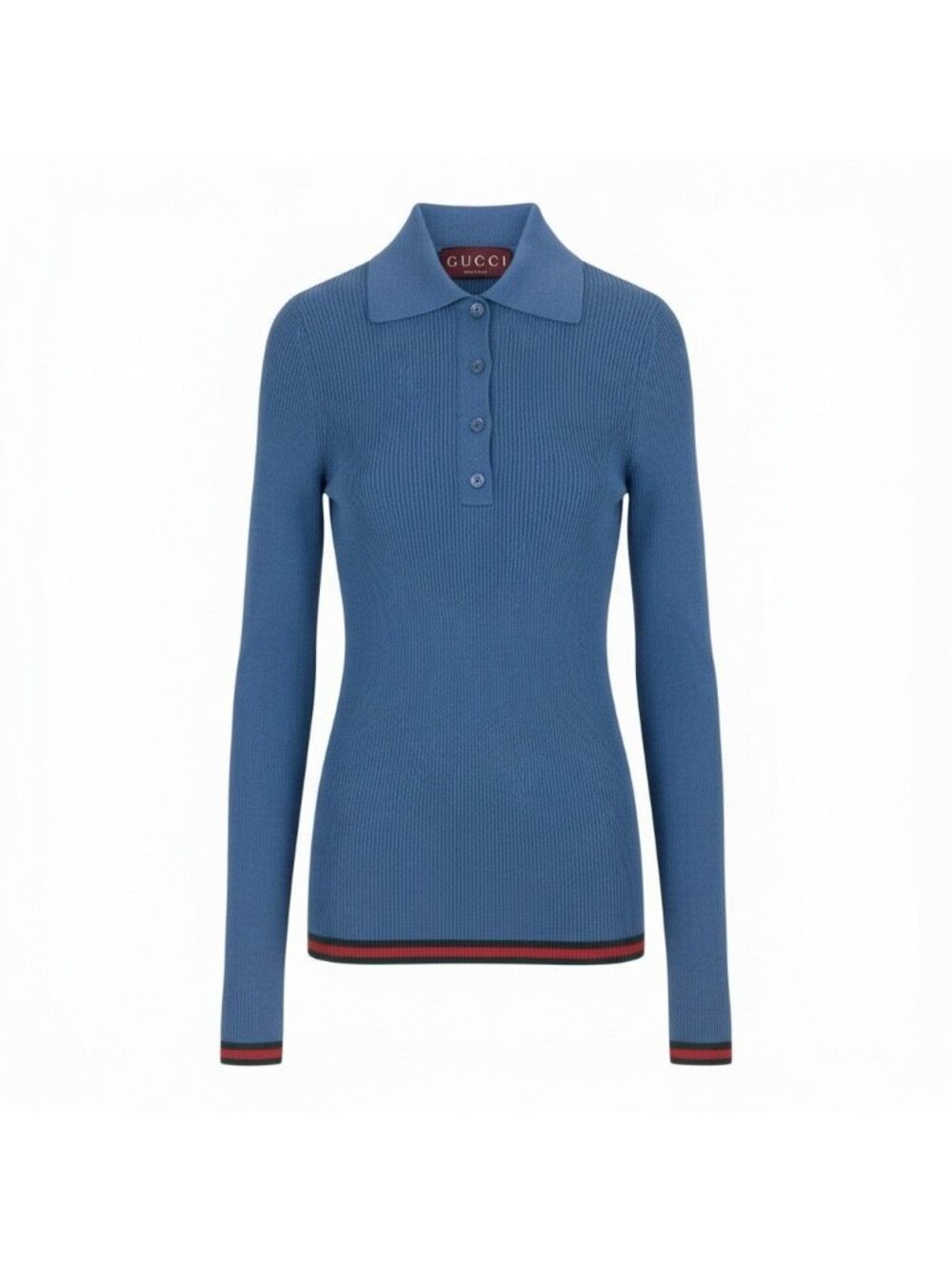 Gucci Cashmere Silk Polo Knit Sherry Line Sweater XS
